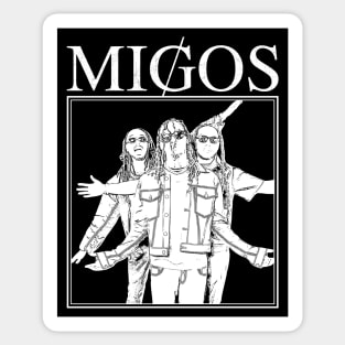 Migos // Hip hop // White Sticker